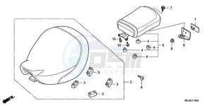 VT750CA9 UK - (E / MKH ST) drawing SEAT