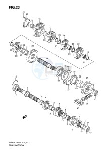 GSX-R750 (E2) drawing TRANSMISSION