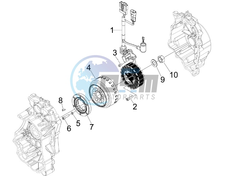 Flywheel magneto