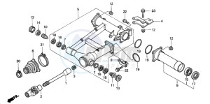 TRX350FM FOURTRAX 350 4X4ES drawing SWINGARM