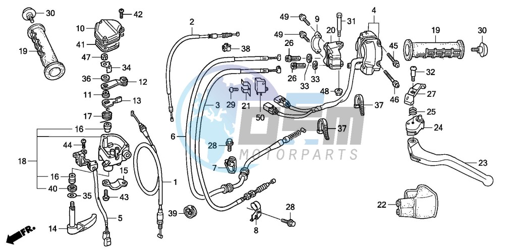 HANDLE LEVER/SWITCH/CABLE (TRX450R6,7,8/ER6,7,8)