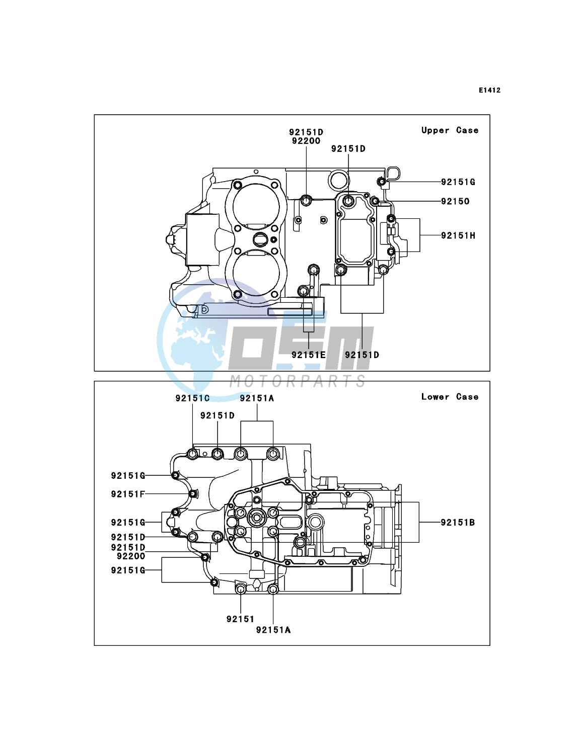 Crankcase Bolt Pattern