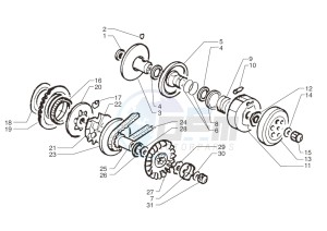 Ark AC 45 Yellow-Silver 50 drawing Driving pulley