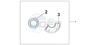 CBR1000RA9 France - (F / ABS CMF) drawing CARBON CRANKCASE COVER SET