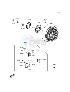 J125 ABS SC125CHF XX (EU ME A(FRICA) drawing Rear Hub