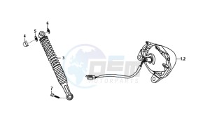 ORBIT 50 25KMH drawing TAIL LIGHT - REAR SUSPENSION