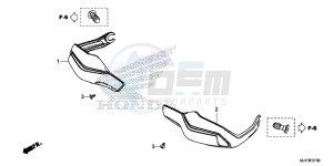 CRF1000DG CRF1000 - Africa Twin - Dual Clutch Europe Direct - (ED) drawing KNUCKLE GUARD