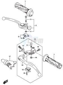 GSX-S750A drawing HANDLE LEVER