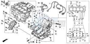 CBF1000A drawing CRANKCASE