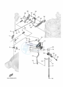 F100B drawing THROTTLE-CONTROL