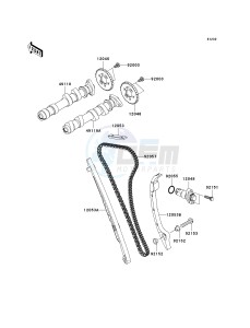 ER 650 A [ER-6N (AUSTRALIAN] (A6F-A8F) A8F drawing CAMSHAFT-- S- -_TENSIONER