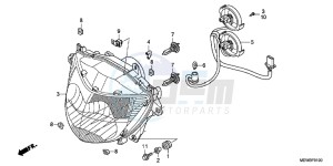 NT700VB drawing HEADLIGHT