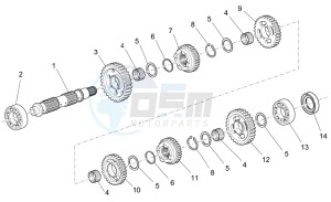 Sport 1200 1200 drawing Driven shaft