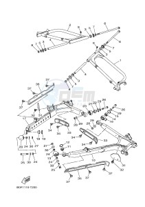 YXZ1000R YXZ10YEXJ YXZ1000R (B0FA) drawing REAR ARM