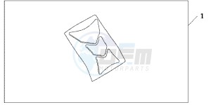 CBR600RRB drawing TANK PAD HRC LOGO