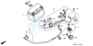 VFR800A9 UK - (E / ABS MME) drawing BATTERY