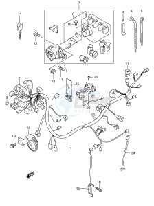 AN250 (E2) Burgman drawing WIRING HARNESS (MODEL Y)