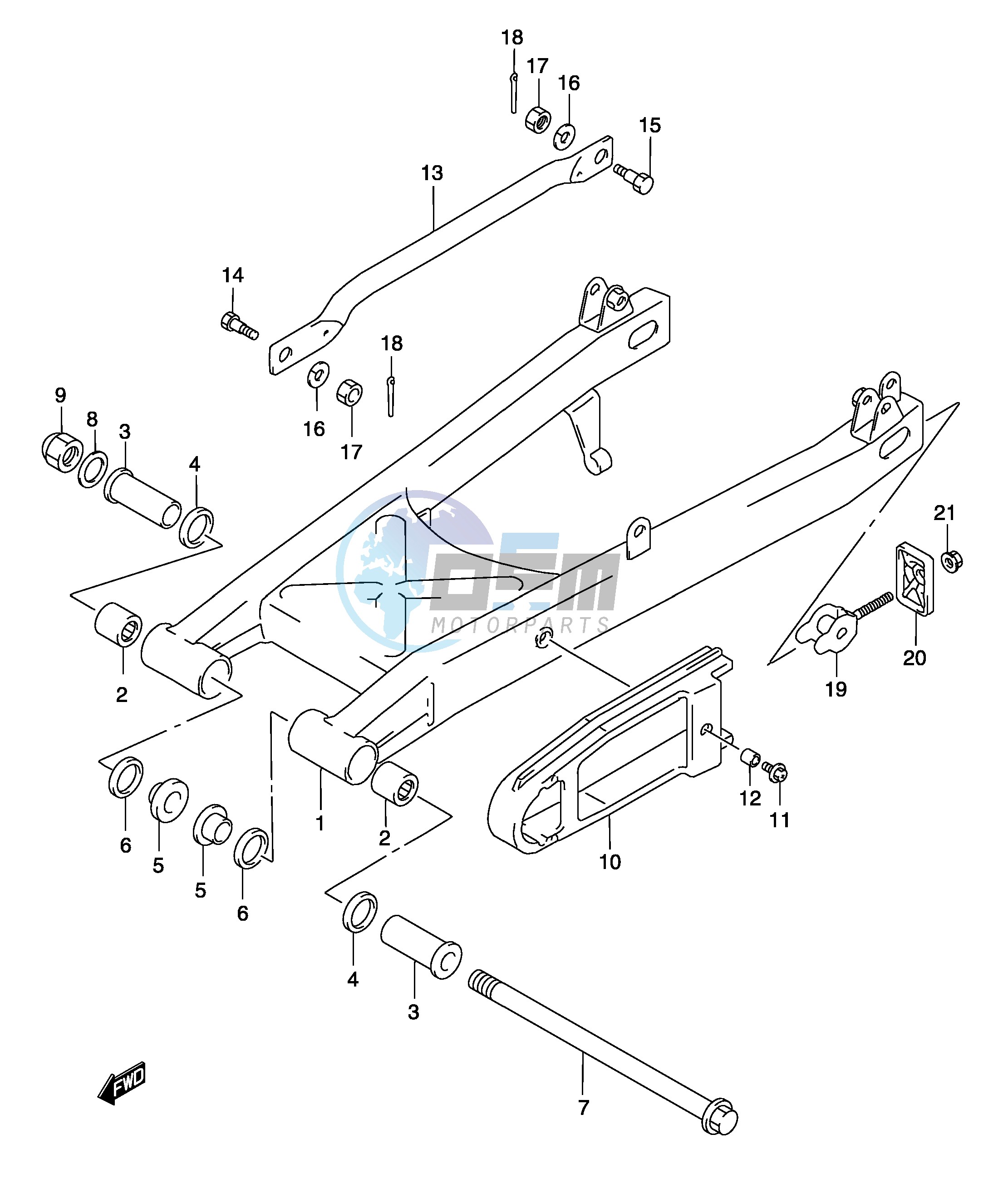 REAR SWINGING ARM