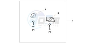 NC700XAC drawing PILLION ARMREST SET