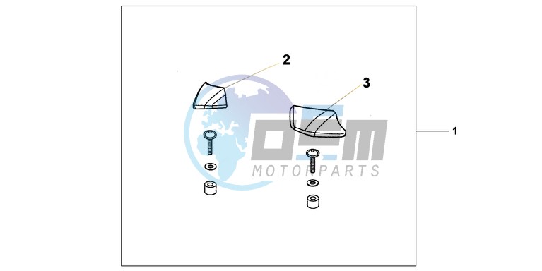 PILLION ARMREST SET