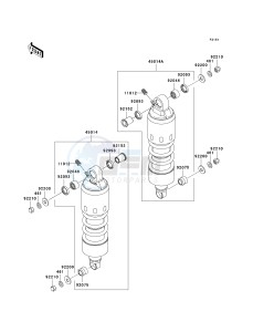 VN 1600 D [VULCAN 1600 NOMAD] (D1) D1 drawing SUSPENSION_SHOCK ABSORBER