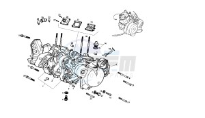 SENDA SM X-RACE - 50 CC 2T EU2 drawing CRANKCASE - COVER