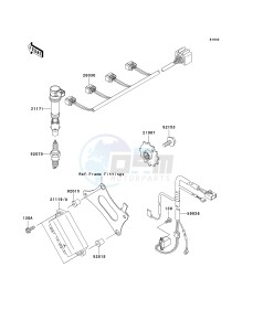 ZX 600 J [ZZR600] (J6F-J8F) J7F drawing IGNITION SYSTEM