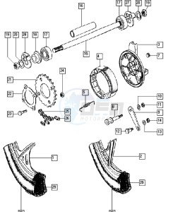 QUADRO_E-START_25-45kmh_K8-L0 50 K8-L0 drawing Rear wheel I