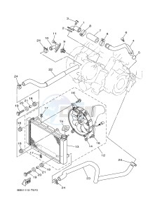 YFM450FWB YFM45KDHJ KODIAK 450 (BJ56) drawing RADIATOR & HOSE