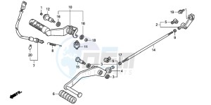 VTX1800C drawing PEDAL