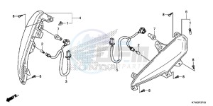 SH300AD SH300i E drawing FRONT WINKER