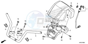 TRX420FA1F TRX420 Europe Direct - (ED) drawing HANDLE PIPE