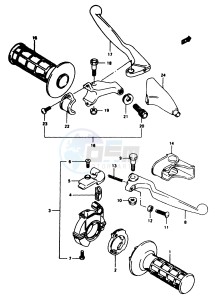 RM80 (T-V) drawing HANDLE LEVER