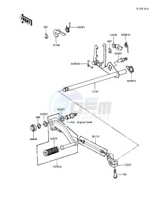 KZ 1000 R [EDDIE LAWSON REPLICA] (R1-R2) [EDDIE LAWSON REPLICA] drawing GEAR CHANGE MECHANISM