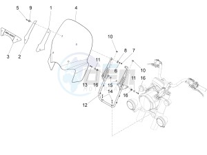 California 1400 Touring ABS USA-CND 1380 drawing Windshield