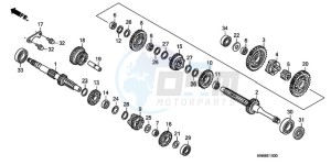 TRX250XA Australia - (U) drawing TRANSMISSION