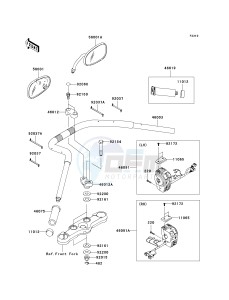 VN 1700 B [VULCAN 1700 VOYAGER ABS] (9FA) B9FA drawing HANDLEBAR