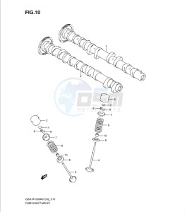 GSX-R1000 drawing CAMSHAFT - VALVE