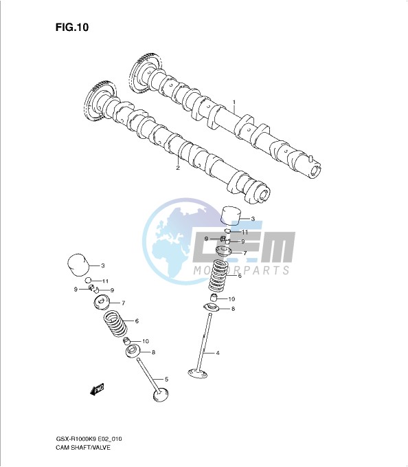 CAMSHAFT - VALVE