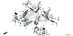 CRF1000DG CRF1000 - Africa Twin - Dual Clutch Europe Direct - (ED) drawing STEP