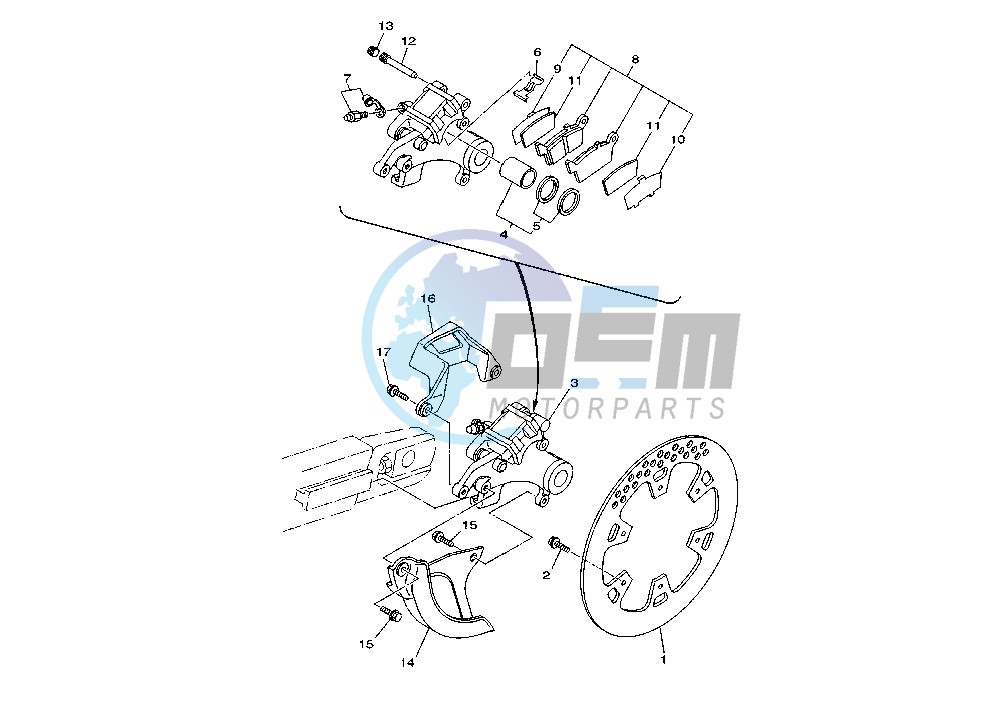 REAR BRAKE CALIPER