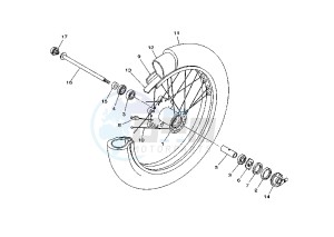 XVS DRAG STAR 125 drawing FRONT WHEEL