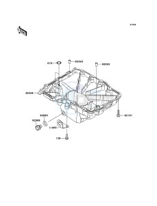 Z1000 ABS ZR1000EDFA FR XX (EU ME A(FRICA) drawing Oil Pan