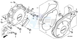 CBR1000RA9 Australia - (U / ABS MME) drawing A.C. GENERATOR COVER (CBR 1000RA)