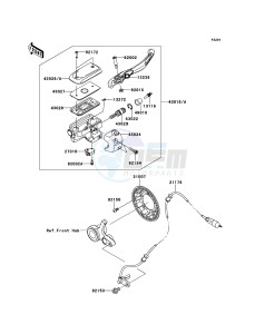 VN1700_CLASSIC_ABS VN1700FBF GB XX (EU ME A(FRICA) drawing Front Master Cylinder