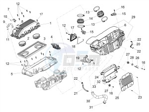 DORSODURO 900 E4 ABS (EMEA) drawing Air box