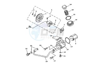 XC T CYGNUS 125 drawing OIL PUMP