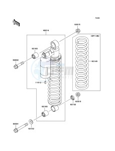 KVF650_4X4 KVF650DBF EU GB drawing Shock Absorber(s)