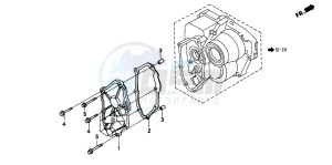 ST1100 drawing SHIFT COVER