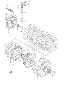 RMX250 (E28) drawing CLUTCH